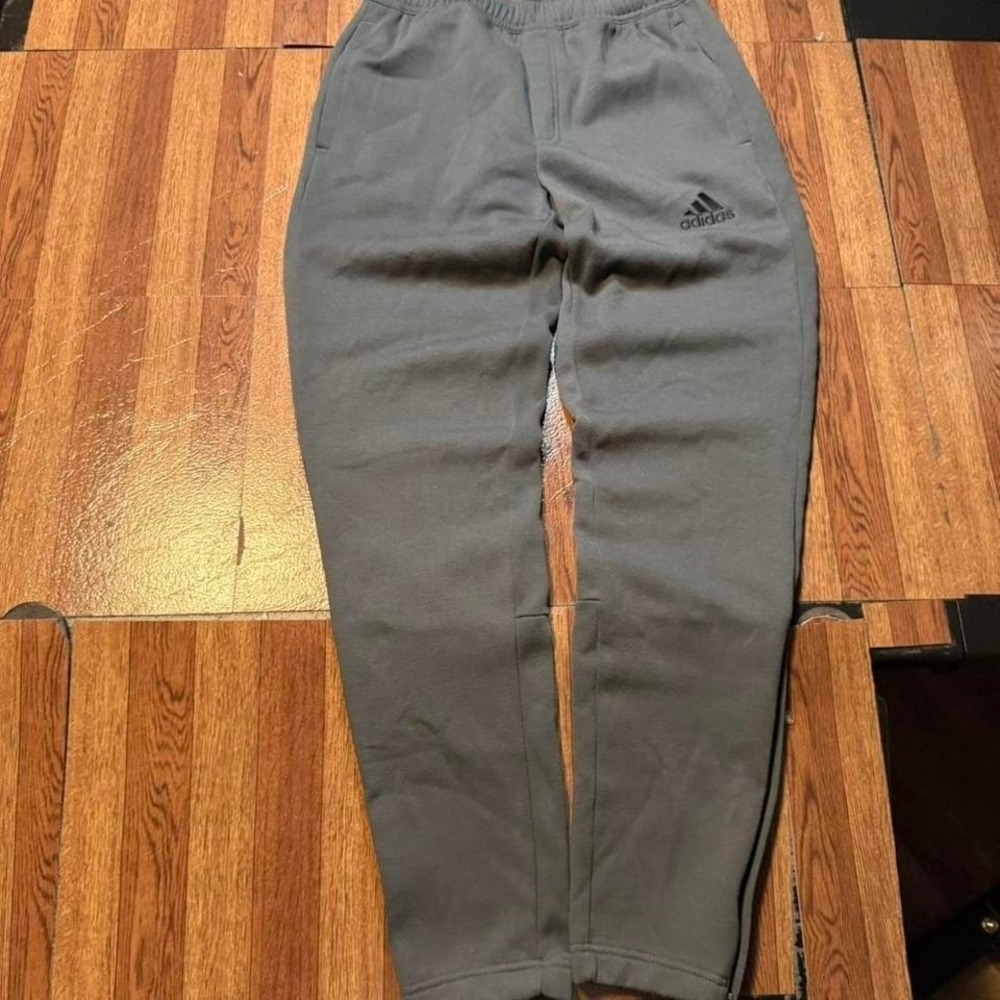 Adidas Grey Fleece Retro Tech Sportswear Sweatpants Jogger Small‎